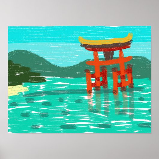 Itsukushima Shrine Poster (Vorne)