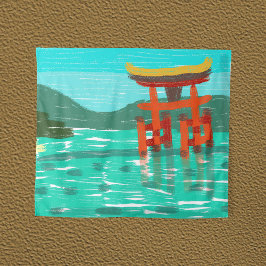 Itsukushima Shrine Wandteppich