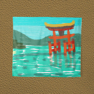 Itsukushima Shrine Wandteppich