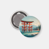 Itsukushima Torii, Itsukushima-Schrein, Miyajima Magnet (Vorderseite/Rückseite)