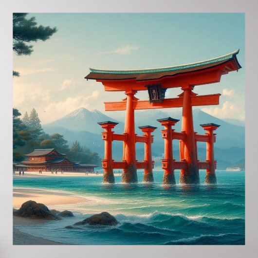 Itsukushima Torii, Itsukushima-Schrein, Miyajima Poster (Vorne)