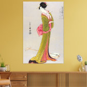 Itsutomi (1793) by Eishi Hosoda 1756-1829 Leinwanddruck (Insitu (Wohnzimmer))