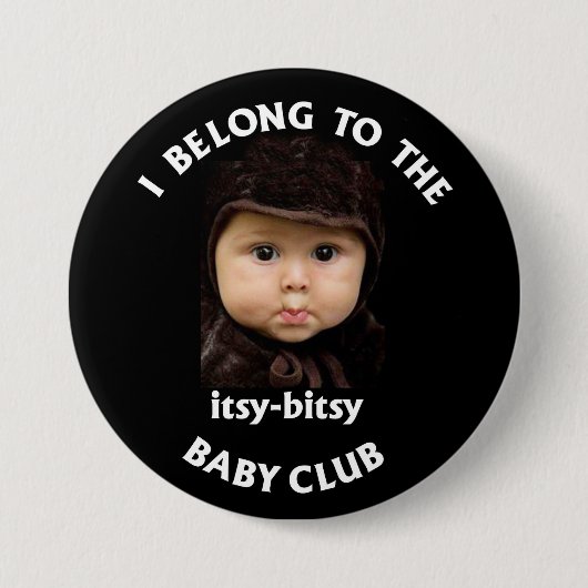 itsy bitsy Babyverein Button (Vorderseite)