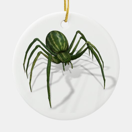 Itsy Bitsy Melon Spider Keramik Ornament (Vorne)