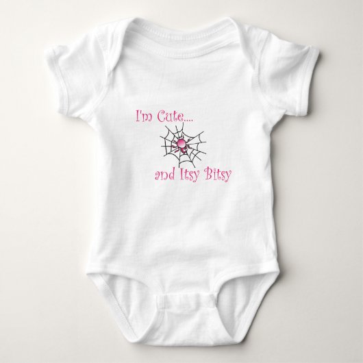 Itsy Bitsy Spider Girl Baby Strampler (Vorderseite)