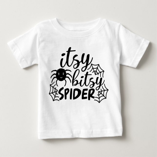 Itsy Bitsy Spider Halloween Baby T-shirt (Vorderseite)
