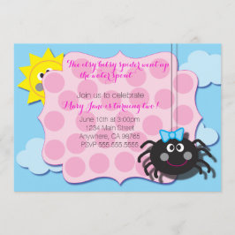 Itsy Bitsy Spider Invite Einladung