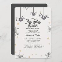 Itsy Bitsy Spider Neutral Halloween Babydusche