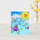 Itsy Bitsy Spider Note Card Karte (Gelbe Blume)