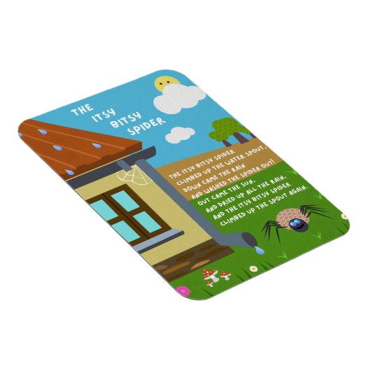 Itsy Bitsy Spider Nursery Rhyme Magnet (Rechte Seite)
