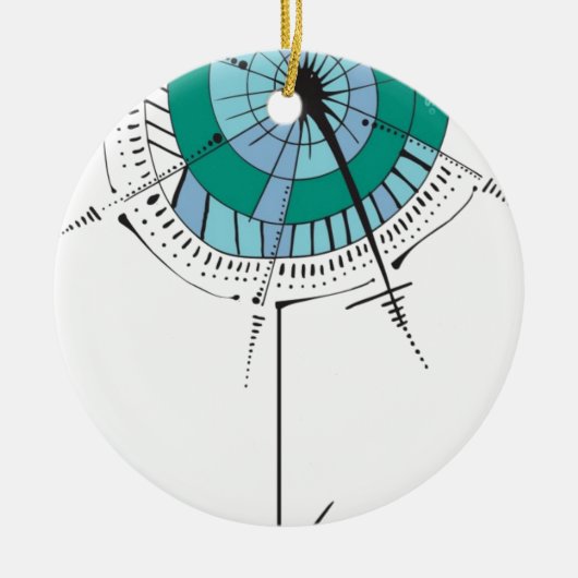 Itsy bitsy Spinne Keramik Ornament (Vorne)