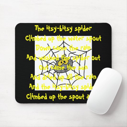 Itsy-Bitsy-Spinne, Kindermäuse-Pad Mousepad (Mit Mouse)