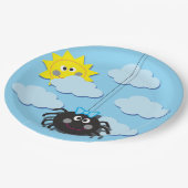 Itsy Bitsy Spinnen-Party-Platte Pappteller (Schrägansicht)