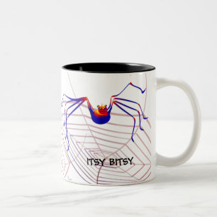 Itsy Bitsy Spinnen-Tasse Zweifarbige Tasse