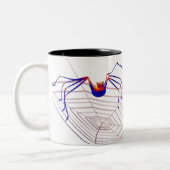 Itsy Bitsy Spinnen-Tasse Zweifarbige Tasse (Links)