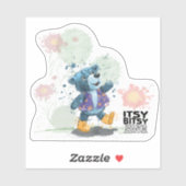 Itsy Bitsy Teddy Bear Willie Aufkleber (Blatt)