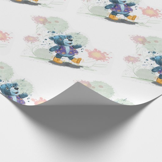 Itsy Bitsy Teddy Bear Willie Geschenkpapier (Ecke)