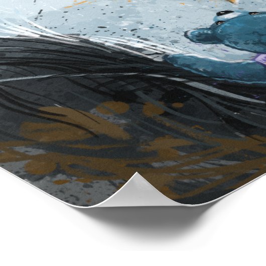 Itsy Bitsy Teddy Bear Willie Poster (Ecke)