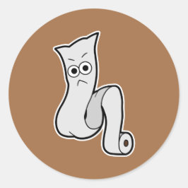 Ittan-momen- japanisches Tuch Roll Yokai Runder Aufkleber