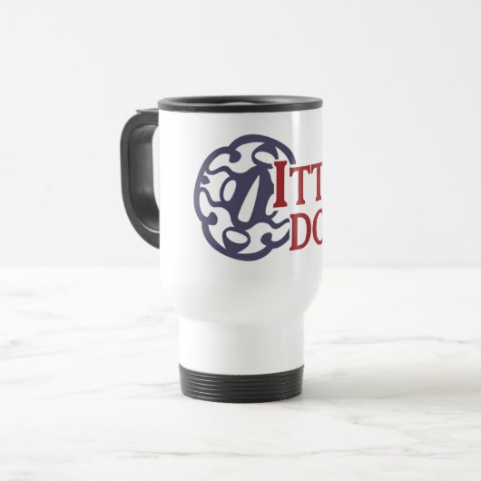 Itten Dojo Travel Mug Reisebecher (Vorderseite Links)