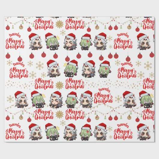 Itto & Kuki Weihnachtsverpackung Geschenkpapier (Flach)