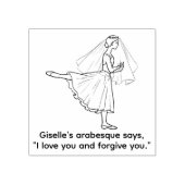 Itty Bitty Ballet Shop Gummistempel (Prägung)