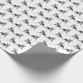 Itty Bitty Boston Terrier HundePackpapier Geschenkpapier (Ecke)
