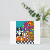 Itty Bitty Kätzchens Postkarte (Stehend Vorderseite)