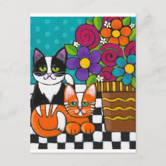 Itty Bitty Kätzchens Postkarte (Vorderseite)