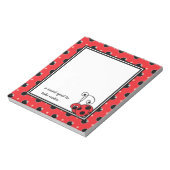 Itty Bitty Ladybug Notepad - Rot Notizblock (Rotiert)