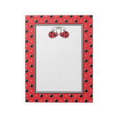 Itty Bitty Ladybug Notepad - Rot Notizblock (Rotiert)