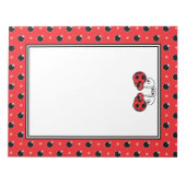 Itty Bitty Ladybug Notepad - Rot Notizblock (Vorderseite)