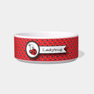 Itty Bitty Marienkäfer-Haustier-Schüssel - Rot Napf