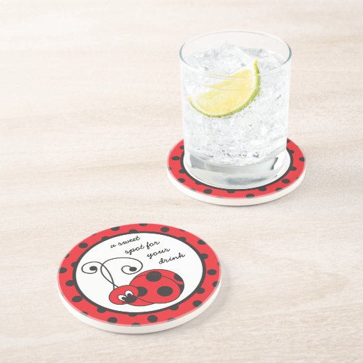 Itty Bitty Marienkäfer-Untersetzer Untersetzer (Seite)