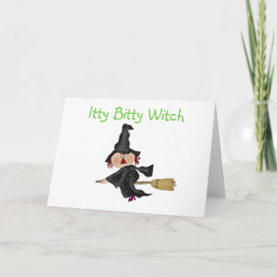 Itty Bitty Witch Tshirts und Gifts Karte
