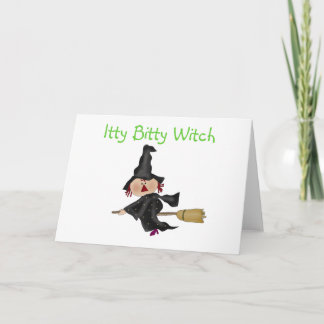 Itty Bitty Witch Tshirts und Gifts Karte