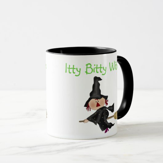 Itty Bitty Witch Tshirts und Gifts Tasse (VorderseiteRechts)
