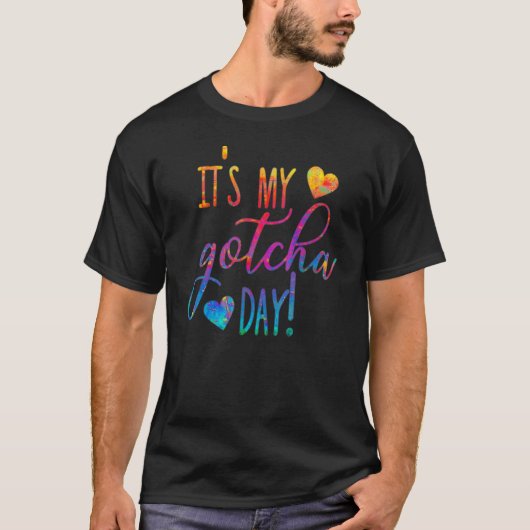 Itu2019s My Gotcha Day Signing Adoption Day Peace T-Shirt (Vorderseite)