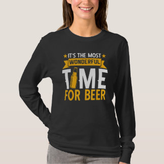 Itu2019s The Most Wonderful Time For Beer Drinking T-Shirt