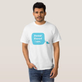 iTweet there4 bin ich (größere Textversion) T-Shirt (Vorne ganz)