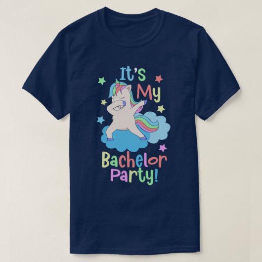 Itx27s-Bachelor-Party-Einhorn T-Shirt (Design vorne)