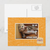 Itz ok, mach einfach weiter, ohne mich postkarte (Vorne/Hinten)