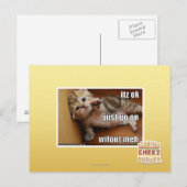Itz ok, mach einfach weiter, ohne mich postkarte (Vorne/Hinten)