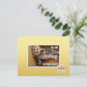 Itz ok, mach einfach weiter, ohne mich postkarte (Stehend Vorderseite)