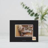 Itz ok, mach einfach weiter, ohne mich postkarte (Stehend Vorderseite)