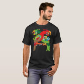 Itzamnaaj verschmolzen mit Bird Deity Mayan Aztec T-Shirt (Vorne ganz)