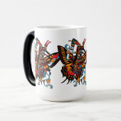 Itzpapalotl - Obsidian Butterfly Goddess of Stars Verwandlungstasse (Vorderseite Links)