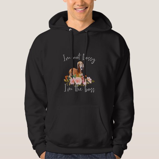 Iu2019m Nicht Bossy Iu2019m Boss Saluki Hoodie (Vorderseite)