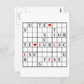 iubesc postkarte (Vorne/Hinten)