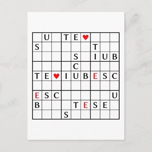 iubesc postkarte (Vorderseite)